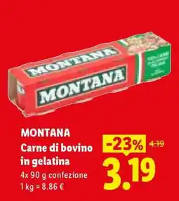 Lidl MONTANA Carne di bovino in gelatina offerta