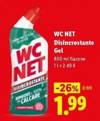 Lidl WC Net Disincrostante gel offerta
