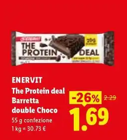 Lidl Enervit The Protein Deal barretta Double Choco offerta