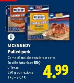 Lidl Mcennedy Pulled Pork offerta