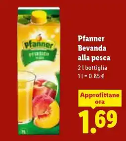 Lidl Pfanner Bevanda alla pesca offerta