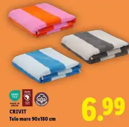 Lidl CRIVIT Telo mare 90x180 cm offerta