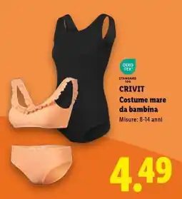 Lidl CRIVIT Costume mare da bambina offerta