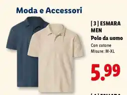 Lidl ESMARA MEN Polo da uomo offerta