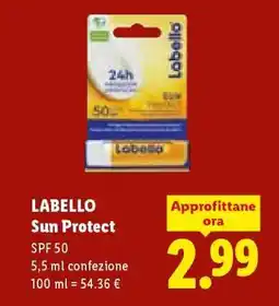 Lidl LABELLO Sun Protect offerta