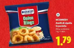 Lidl MCENNEDY Anelli di cipolla in pastella offerta