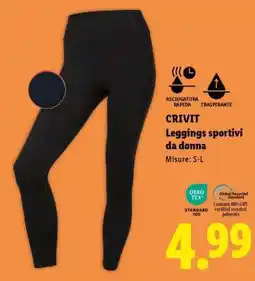 Lidl CRIVIT Leggings sportivi da donna offerta