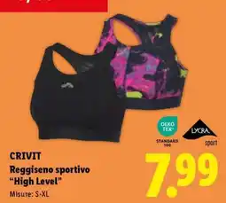 Lidl CRIVIT Reggiseno sportivo “High Level” offerta