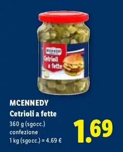 Lidl Mcennedy Cetrioli a fette offerta