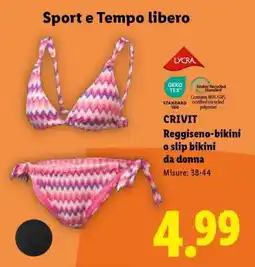 Lidl CRIVIT Reggiseno-bikini o slip bikini da donna offerta