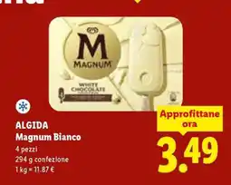 Lidl Algida Magnum Bianco offerta