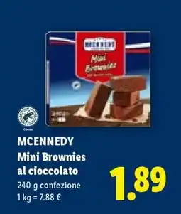 Lidl McEnnedy Mini brownies al cioccolato offerta