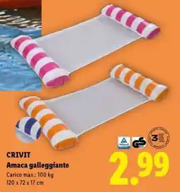 Lidl CRIVIT Amaca galleggiante offerta