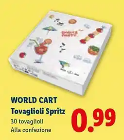 Lidl WORLD CART Tovaglioli Spritz offerta