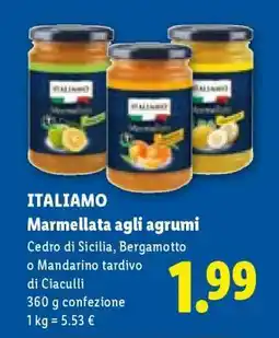Lidl ITALIANO Marmellata agli agrumi offerta