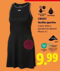 Lidl CRIVIT Vestito sportivo offerta