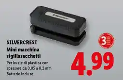 Lidl SILVERCREST Mini macchina sigillasacchetti offerta