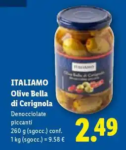 Lidl Italiamo Olive Bella di Cerignola offerta