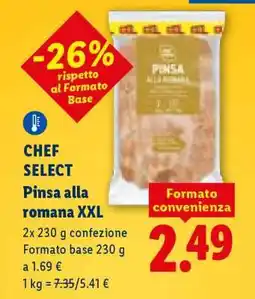 Lidl Chef Select Pinsa alla romana XXL offerta