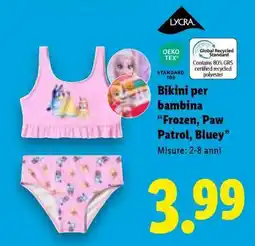 Lidl Bikini per bambina offerta