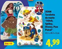 Lidl JOHN Tavoletta da nuoto offerta
