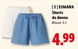 Lidl esmara Shorts da donna offerta