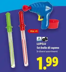 Lidl LUPILU Set bolle di sapone offerta