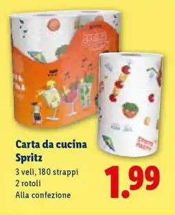 Lidl Carta da cucina Spritz offerta