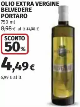 Coop Superstore Olio extra vergine belvedere PORTARO offerta