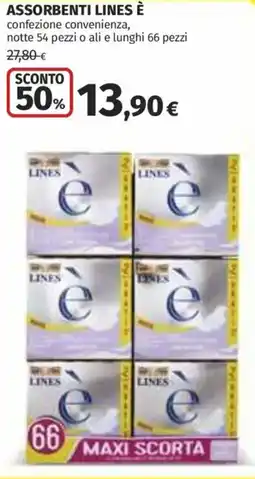 Coop Superstore Assorbenti LINES È offerta