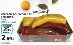 Coop Superstore Peperoni dolci cornelio FIOR FIORE offerta