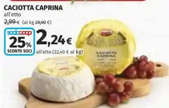 Coop Superstore Caciotta caprina offerta