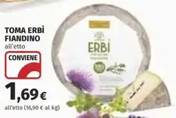 Coop Superstore Toma ERBÌ FIANDINO offerta
