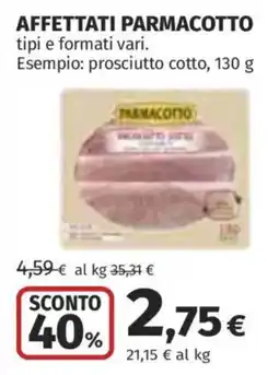 Coop Superstore Affettati PARMACOTTO offerta