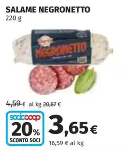 Coop Superstore Salame NEGRONETTO offerta