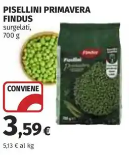 Coop Superstore Pisellini primavera FINDUS offerta