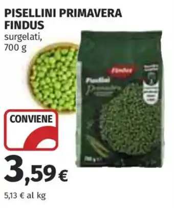 Coop Superstore Pisellini primavera FINDUS offerta