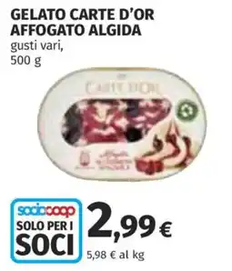 Coop Superstore Gelato carte d'or affogato ALGIDA offerta