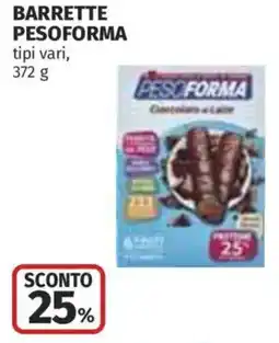 Coop Superstore Barrette PESOFORMA offerta