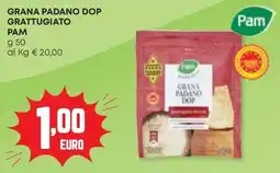 Panorama Grana padano dop grattugiato PAM offerta