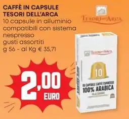 Panorama Caffè in capsule TESORI DELL'ARCA offerta