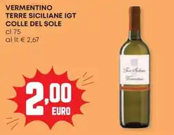 Panorama Vermentino terre siciliane igt COLLE DEL SOLE offerta