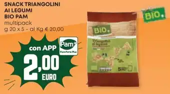 Panorama Snack triangolini ai legumi BIO PAM offerta