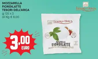 Panorama Mozzarella fiordilatte TESORI DELL'ARCA offerta