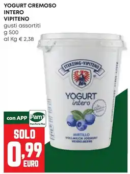 Panorama Yogurt cremoso intero VIPITENO offerta