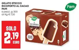 Panorama Gelato stecco ricoperto al cacao PAM offerta