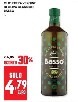 Panorama Olio extra vergine di oliva classico BASSO offerta