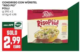 Panorama Condiriso con würstel "riso piú" POLLI offerta