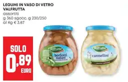 Panorama Legumi in vaso di vetro VALFRUTTA offerta