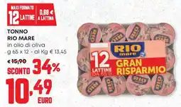 Panorama Tonno RIO MARE in olio di oliva offerta